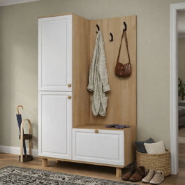 Hanah Home Forma 1600-206 Blanco y roble